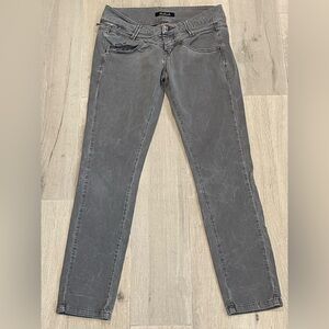 Killah Skinny Low Rise Washed Gray Pants Size 28